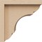 Ekena Millwork 6"W x 6"D x 6"H Wide Bryant Rough Cedar Woodgrain TimberThane Corbel, Primed Tan CORUR06X06X06BRYRCPR - alternate 3